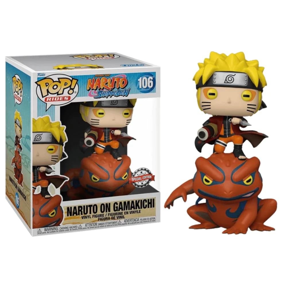 FUNKO POP NARUTO ON GAMAKICHI #106 NARUTO SHIPPUDEN #106