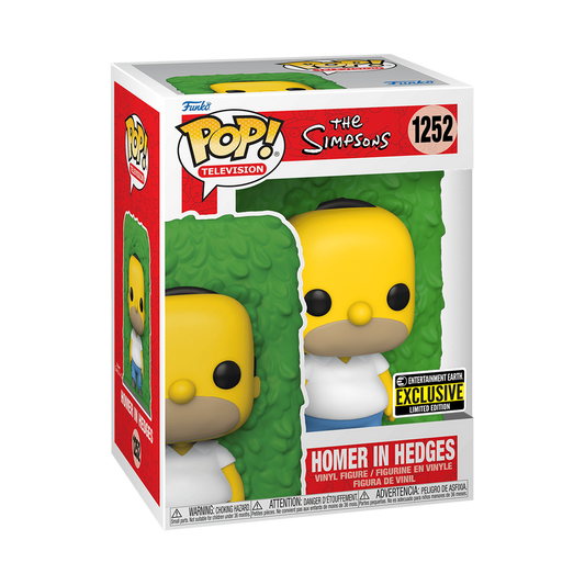 FUNKO POP HOMER IN HEDGES #1252 THE SIMPSONS