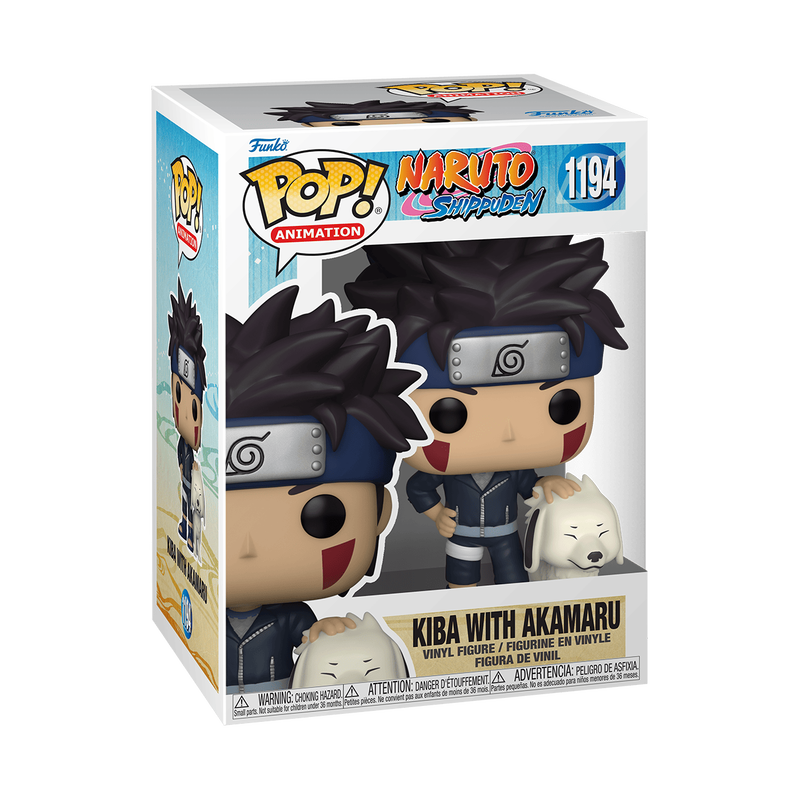 FUNKO POP KIBA WITH AKAMARU #1194 NARUTO SHIPPUDEN