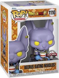 FUNKO POP BEERUS EATING NOODLES #1110 DRAGON BALL SUPER