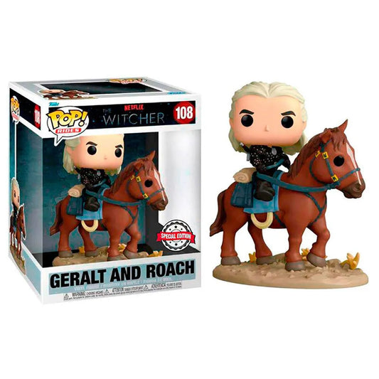 FUNKO POP GERALT AND ROACHER #108 THE WITCHER